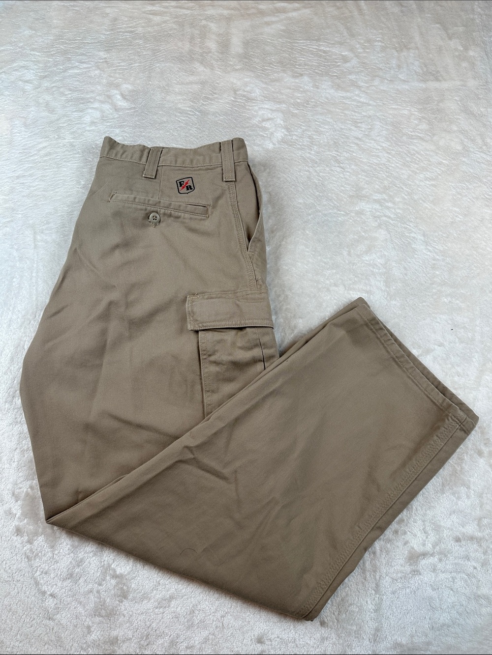 Riverside Westex Protective Men's Tan Cargo Pants with Utility Pocket | Work